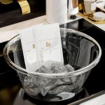 Round Plastic Wash Basin, Small Clear PET Face Washing Dish Tub for Home Kitchen and Bathroom Use, 10-Inch Sizev